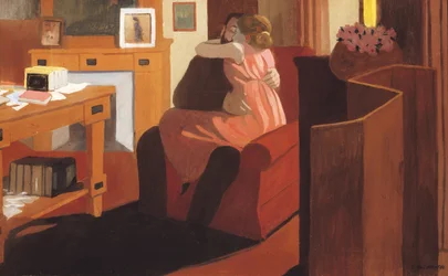 Intimacy, Couple in an Interior with a Partition, 1898